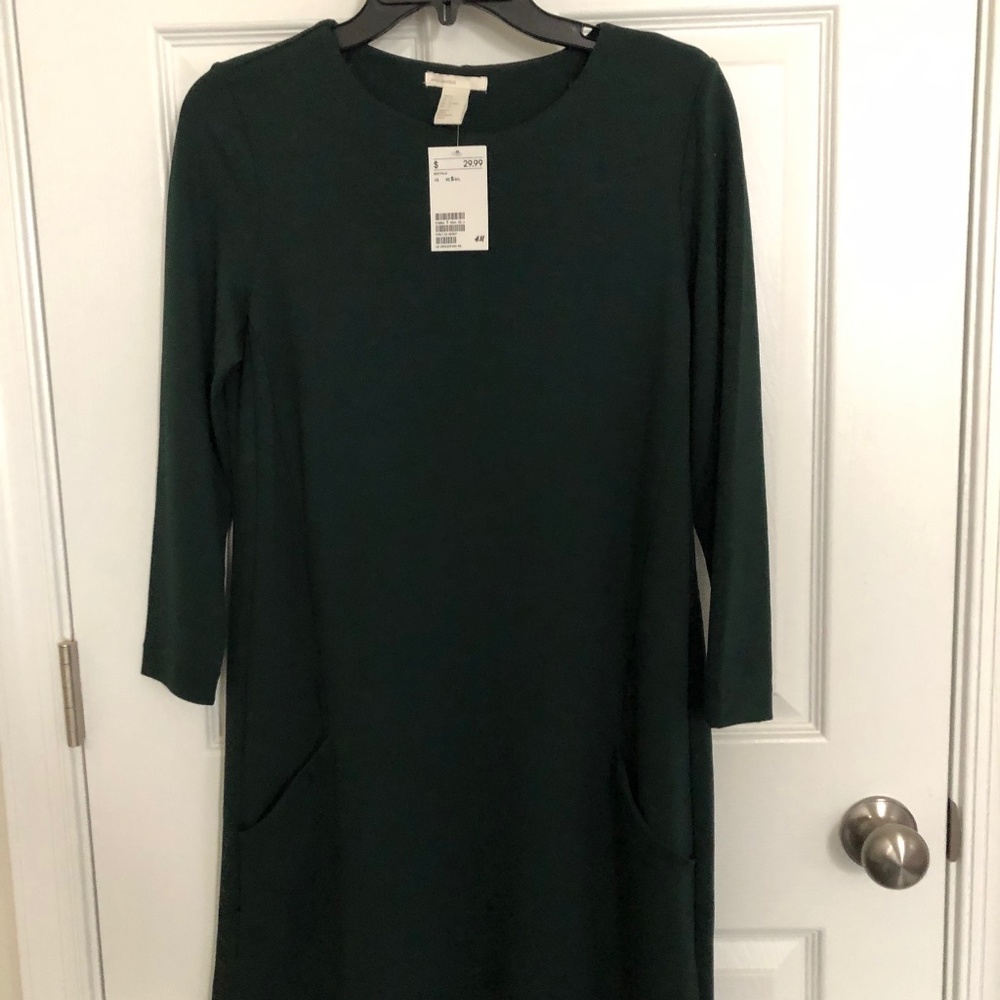 Long Sleeve Green Dress